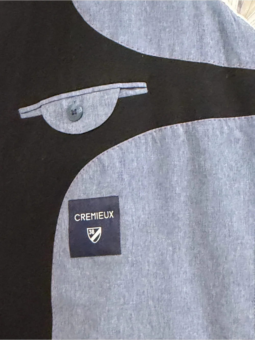 Cremieux Men’s XL Black Unstructured Blazer Sport Coat Patch Pockets